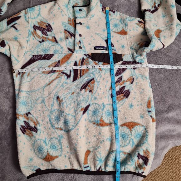 Patagonia Synchilla Snap-T Fleece Pullover Moon Owl Toasted White Women'… - Picture 14 of 16